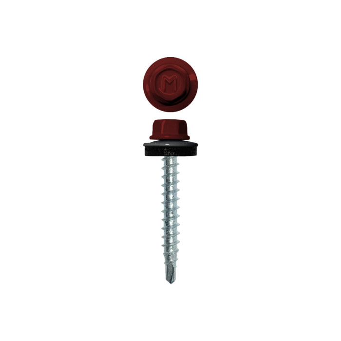 Саморез кровельный Daxmer 4,8х35 RAL 3011 (250) сверло №1