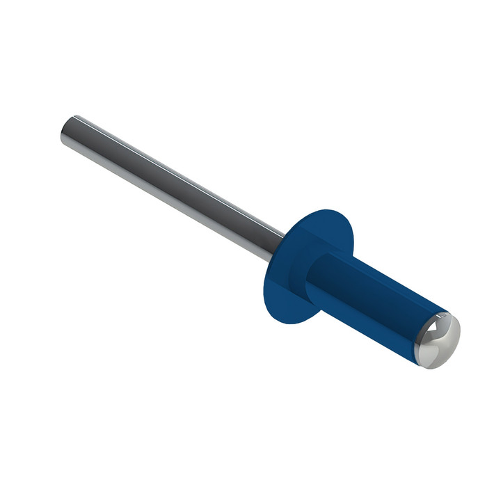 Заклёпка вытяжная Daxmer 3,2х8,0 RAL 5005 (1000 шт) сталь/сталь