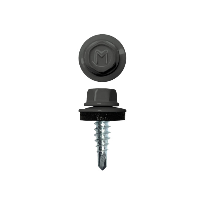 Саморез по металлу Daxmer 4,8х19 (250шт) сверло №2 RAL 7005