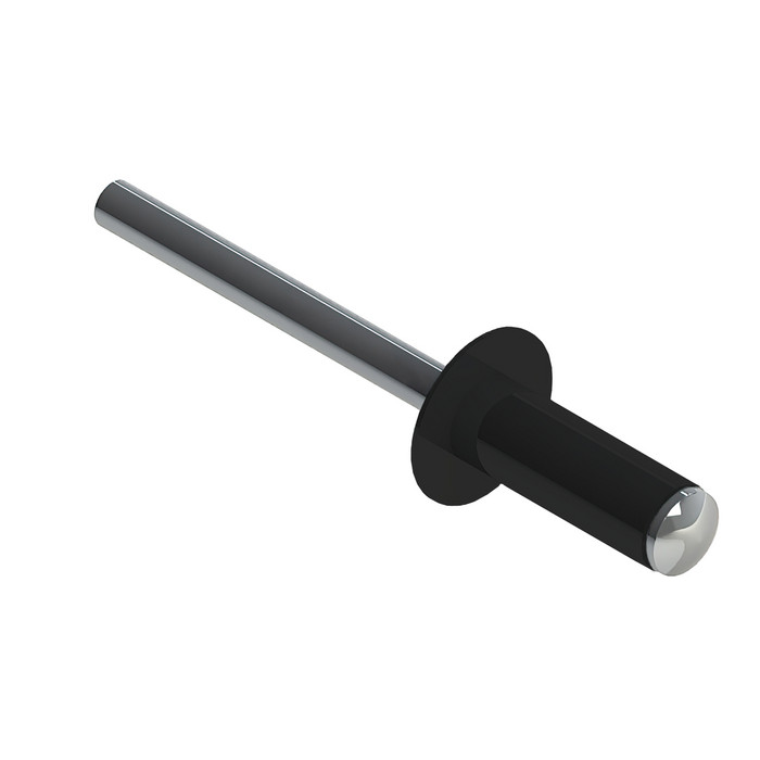 Заклёпка вытяжная Daxmer 4,0х10 RAL 9005 (750шт) сталь/сталь